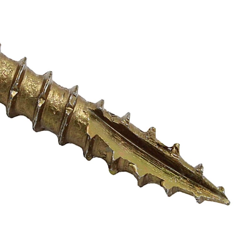 Jake Sales 8 x 1-3/4"" Bronze Coated Exterior Coated - ACQ Compatible Multipurpose Wood Screw -Torx/Star Drive Flat Head 1 Pound - 173 Screws - Image 5